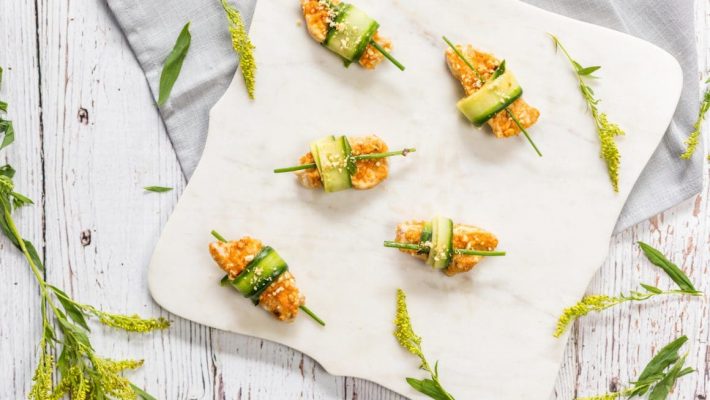 Recipe: Peanut-crusted Szechwan Chicken Strips
